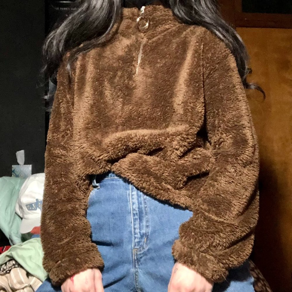 Joe Boxer Teddy Sherpa Fleece Quarter Zip Sweater - Size XL